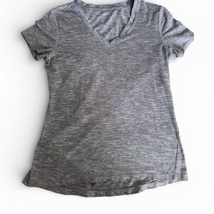 Reel Legends Heather Gray V-Neck Short Sleeve Tee